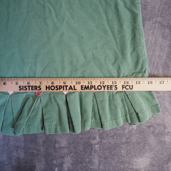 Vintage Bonnie Jean Corduroy Dress Toddler Girl Jumper 4T Heart‎ Embroidery Y2K - Picture 5 of 13